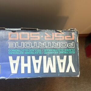 Yamaha Portable Keyboard Box - Blue with White Logo